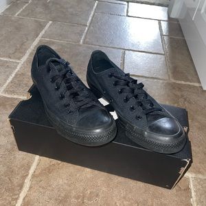 Mens Size 6.5 black monochrome converse low top Chuck Taylor all-star shoes